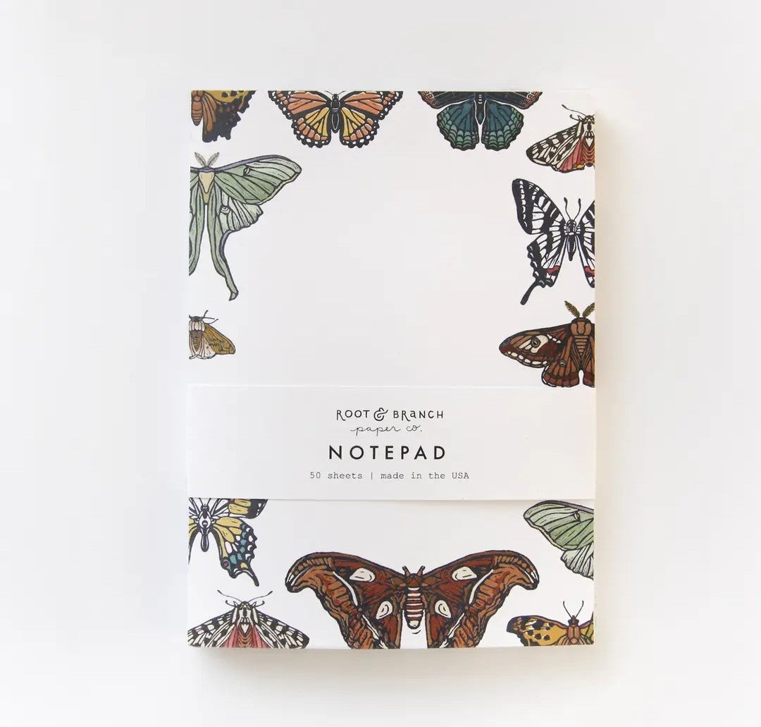 Butterfly + Moth Notepad