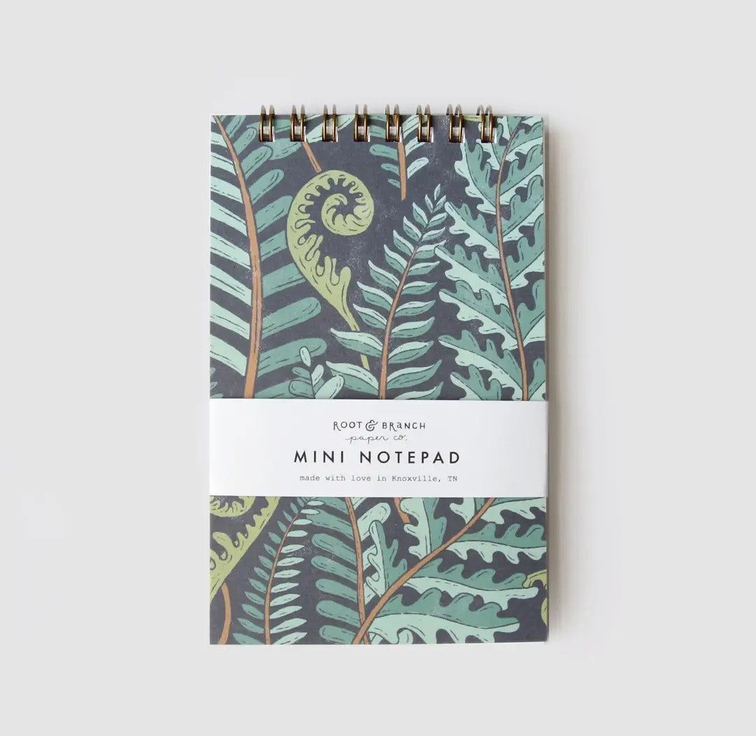 Forest Fern Mini Spiral Notepad