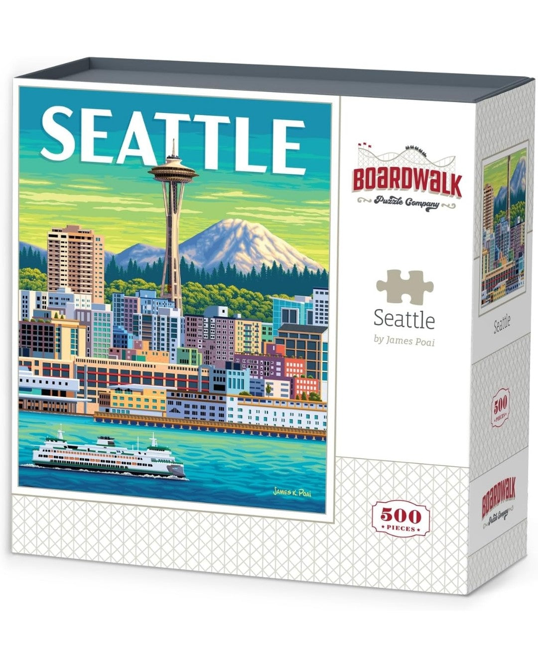 Seattle by Boardwalk - 500 Piece Jigsaw Puzzle