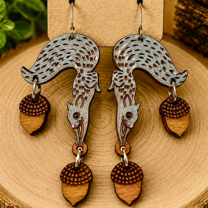 Squirrel Earrings
