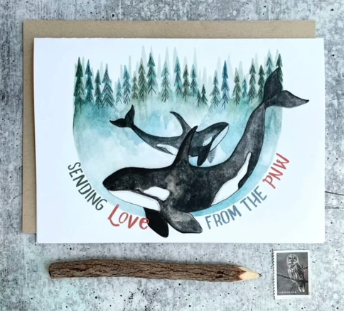 PNW Orcas Card