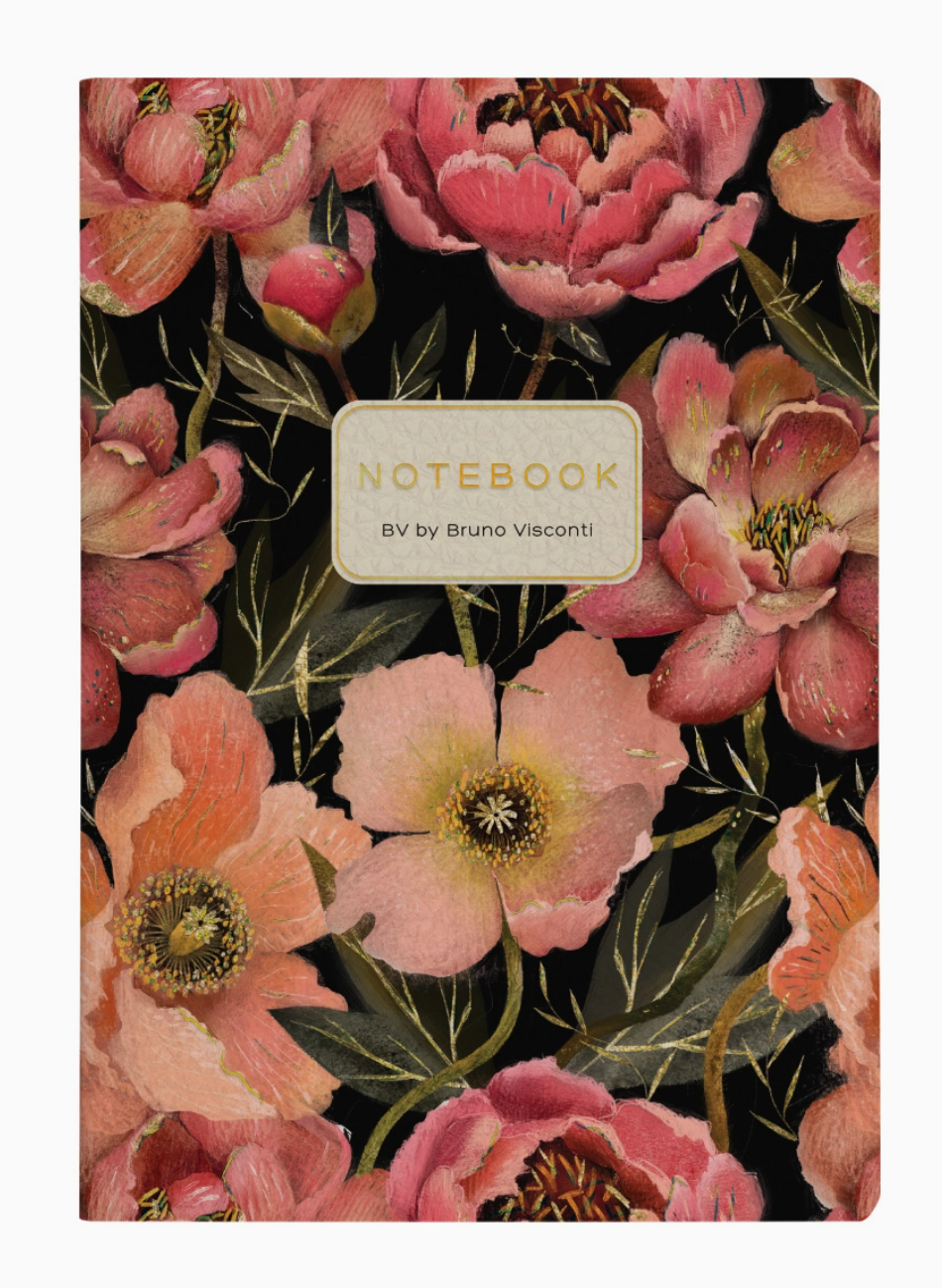 Pink Blossoms Vegan Leather A6 Passport Notebook