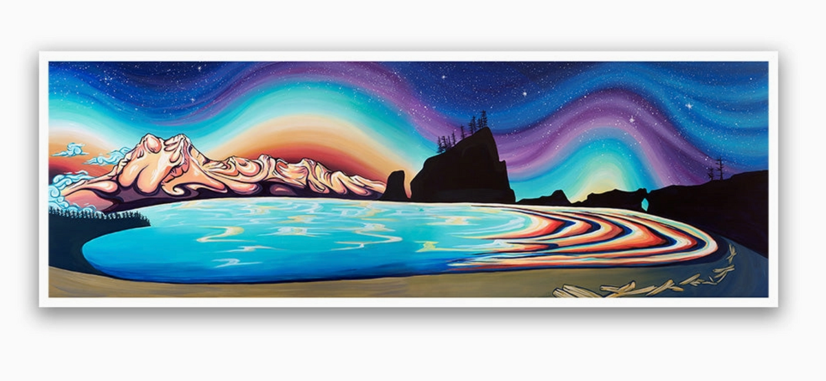 "Olympic Peninsula Pano" Print, 18" x 6"
