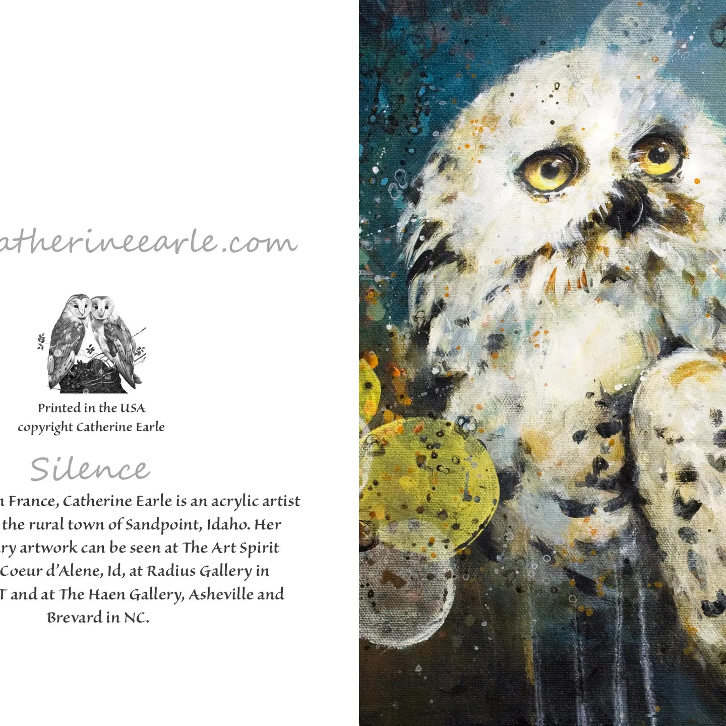 Silence Greeting Card