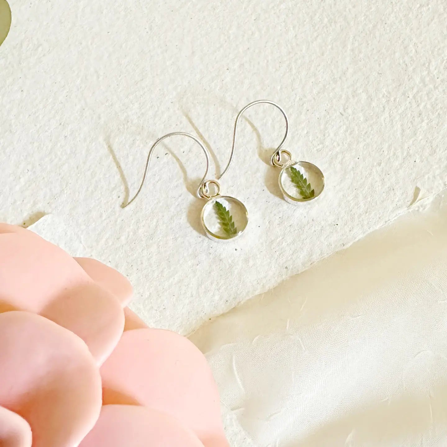 Fern Leaf Dainty Earrings