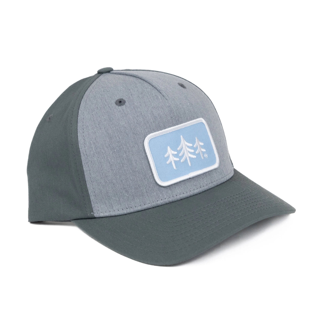 Heather Gray/Flint TriPine Patch Baseball Hat