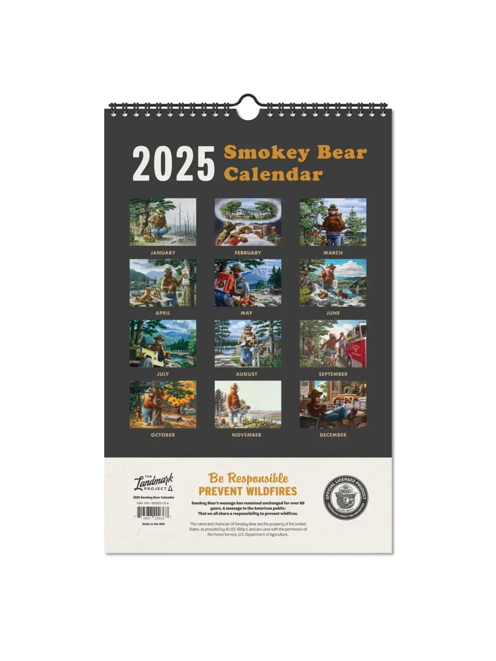 2025 Smokey Bear Calendar