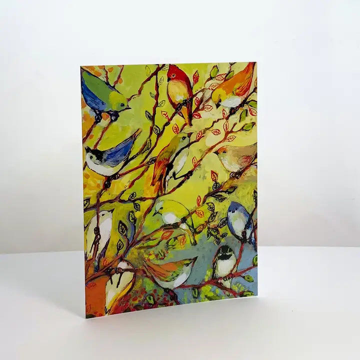 Spring Birds Blank Note Card