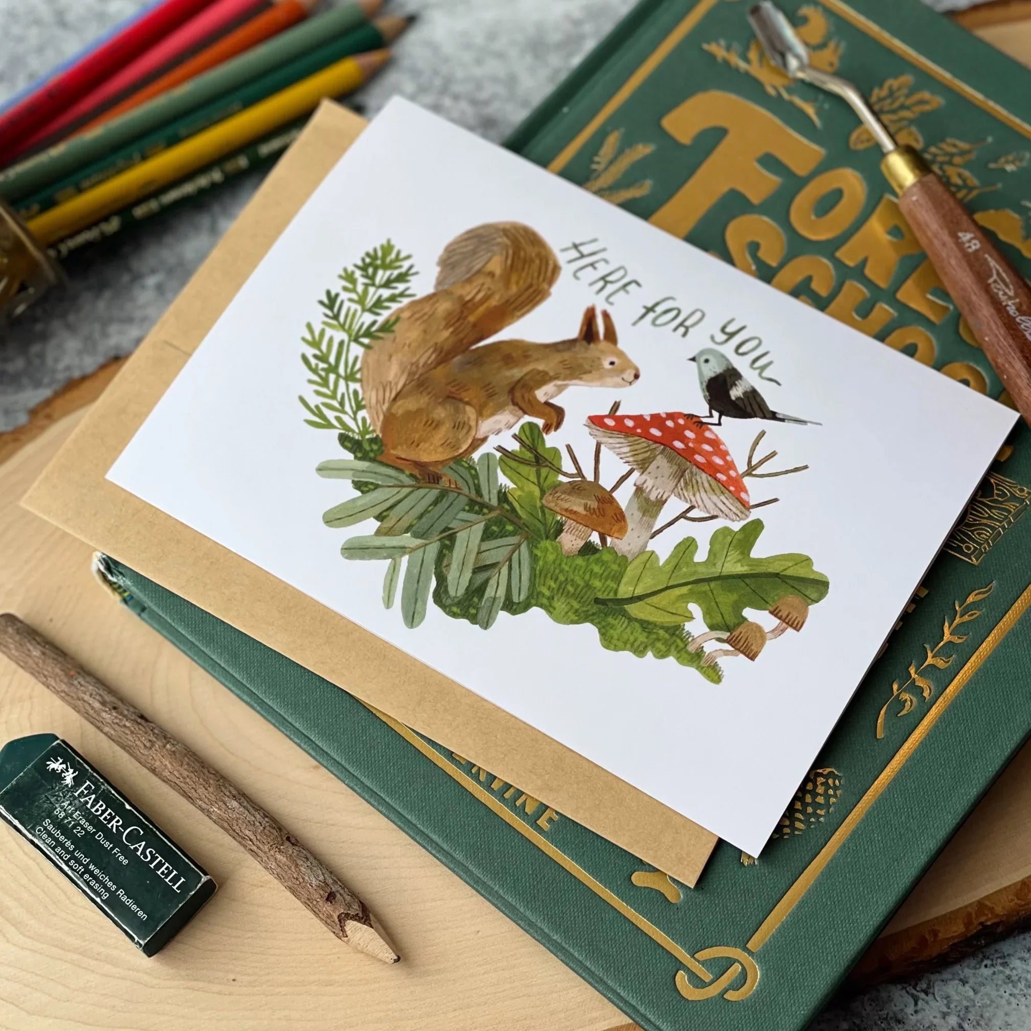 Forage Squirrel Card