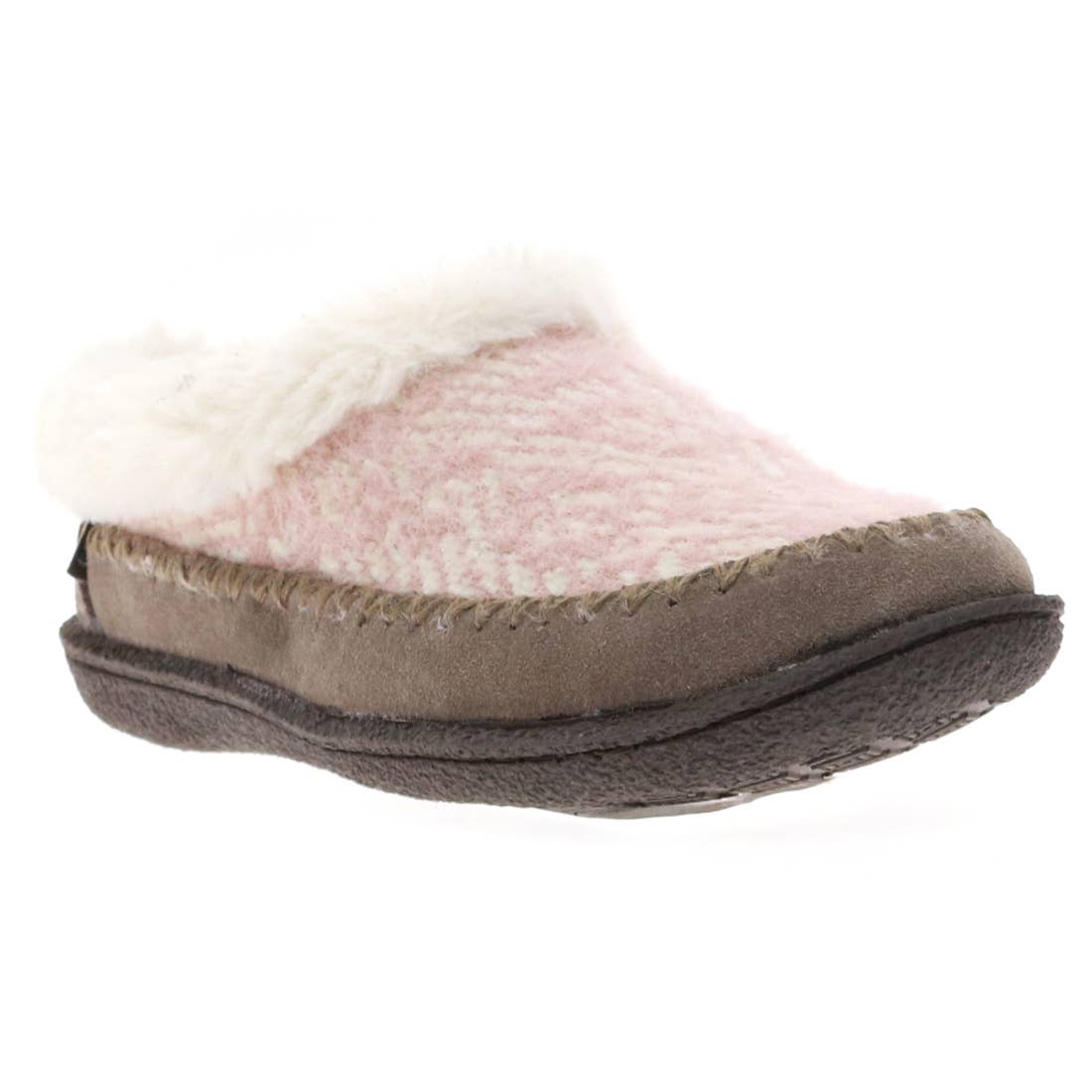 Serene Brush Knit Slipper - Taupe Blush