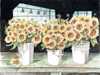 Pike Place Market Sunflowers