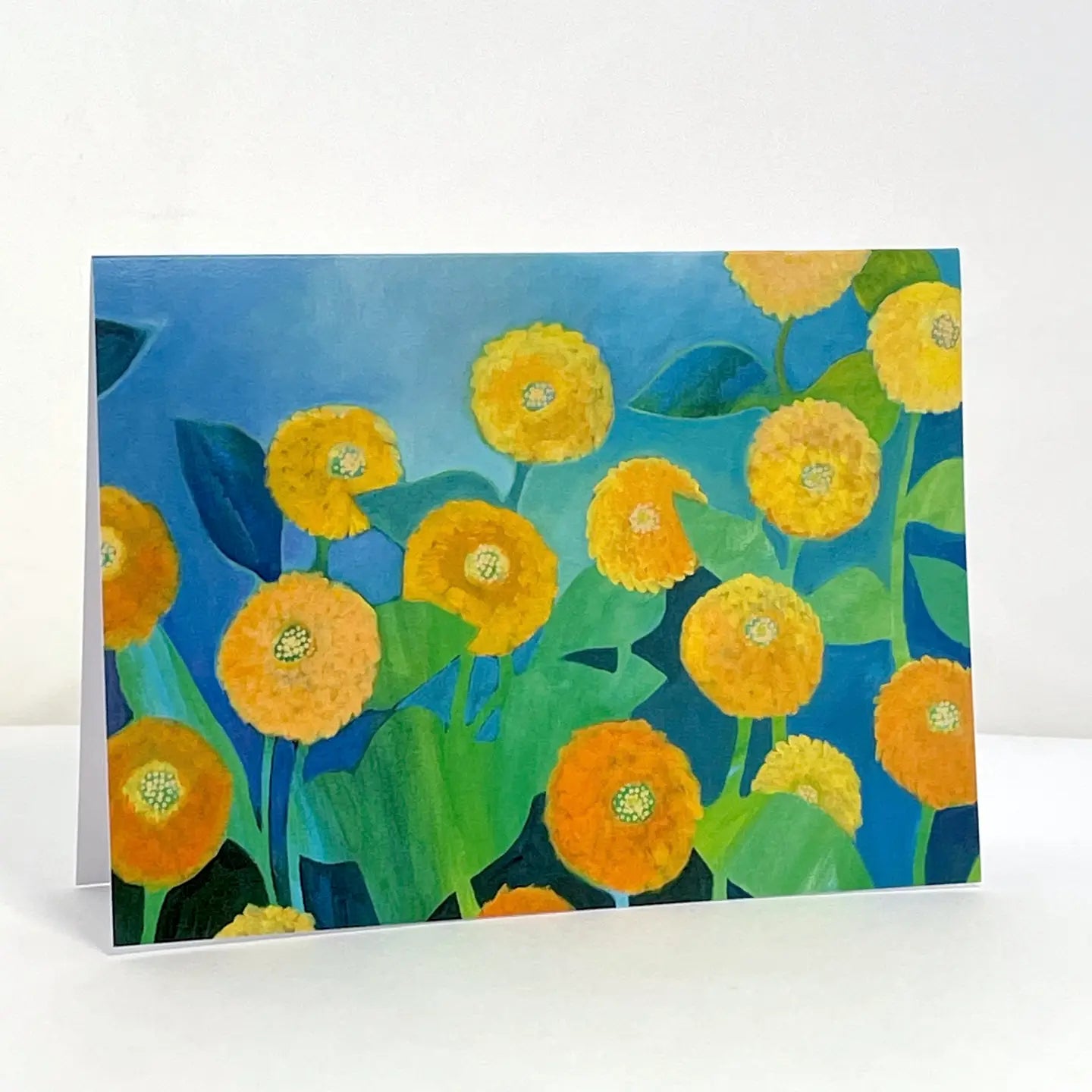 Sunny Flowers Blank Note Card