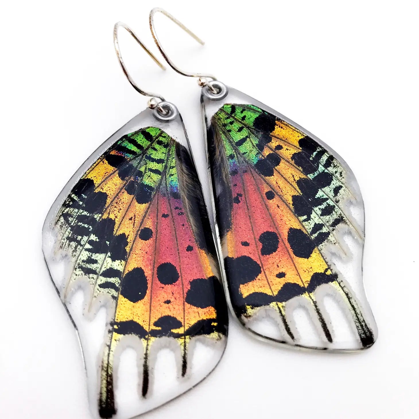 Sunset Moth Butterfly Earrings