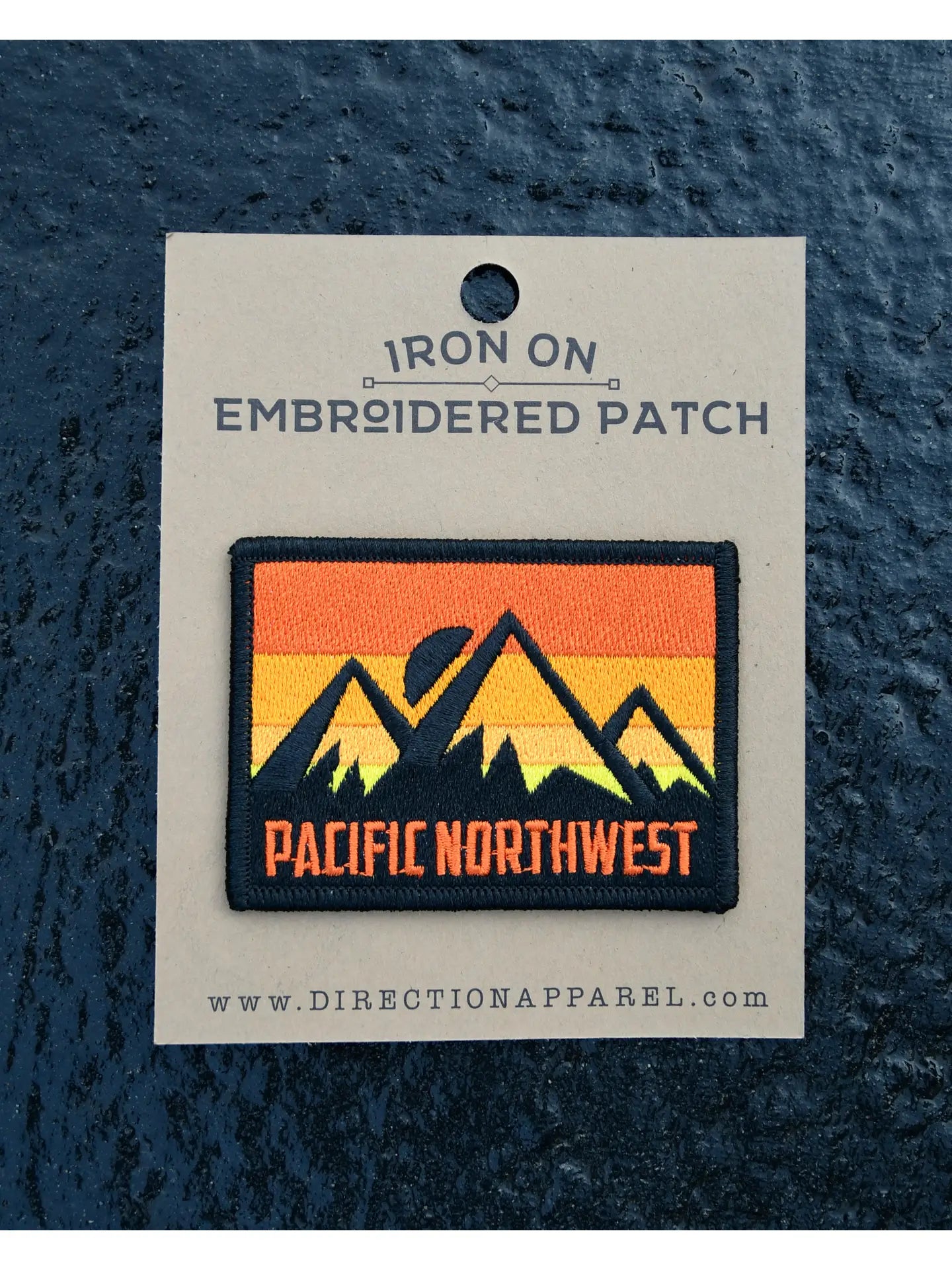 Sunset Mountains Iron On Embroidered Patch