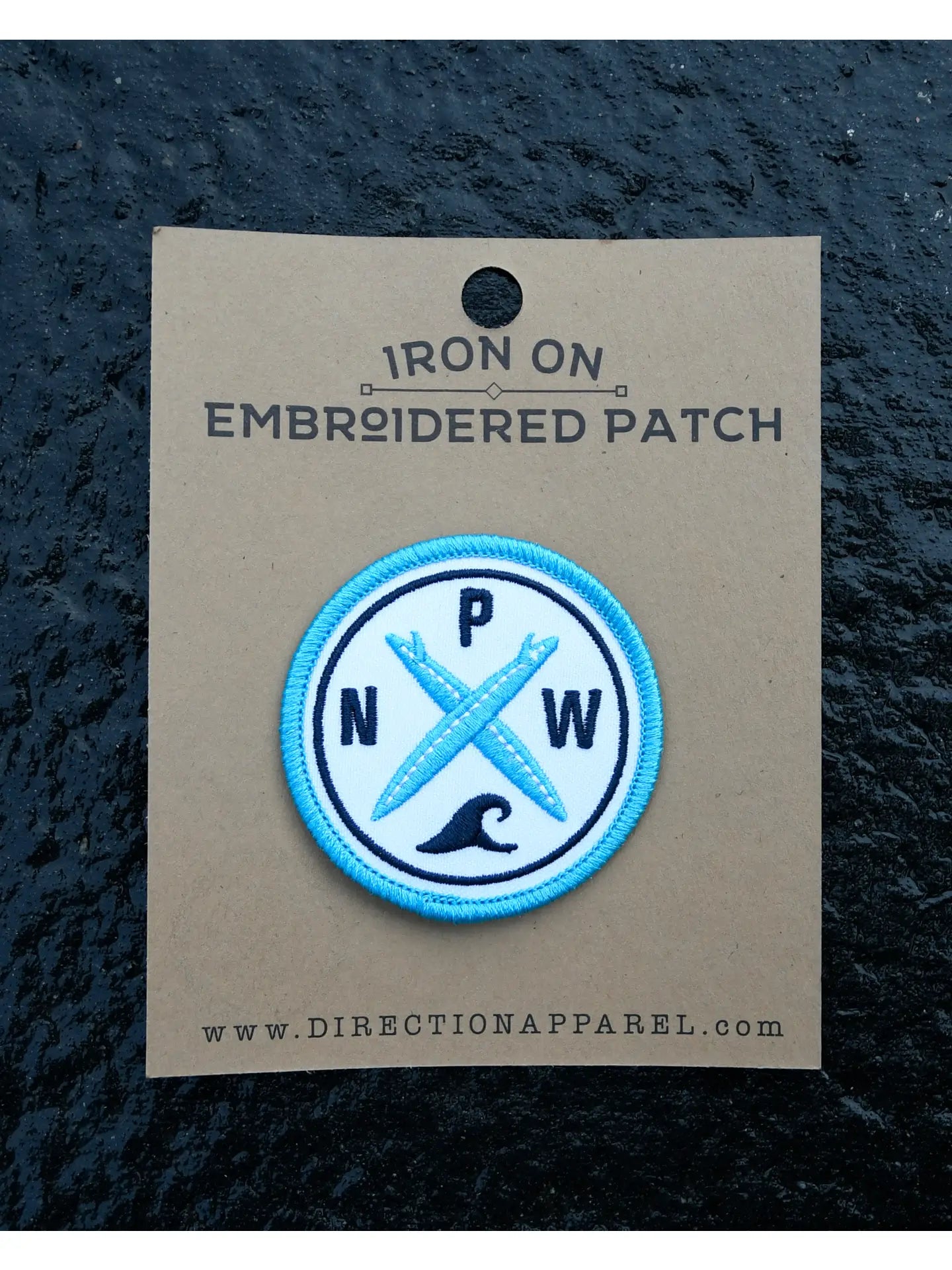 Surf Arrows Iron On Embroidered Patch