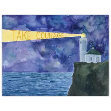 Take Courage Lighthouse Card