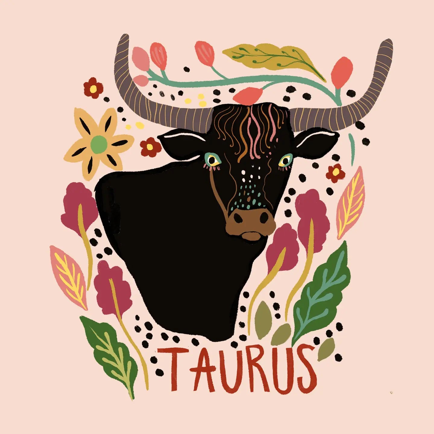 Taurus Zodiac Greeting Card