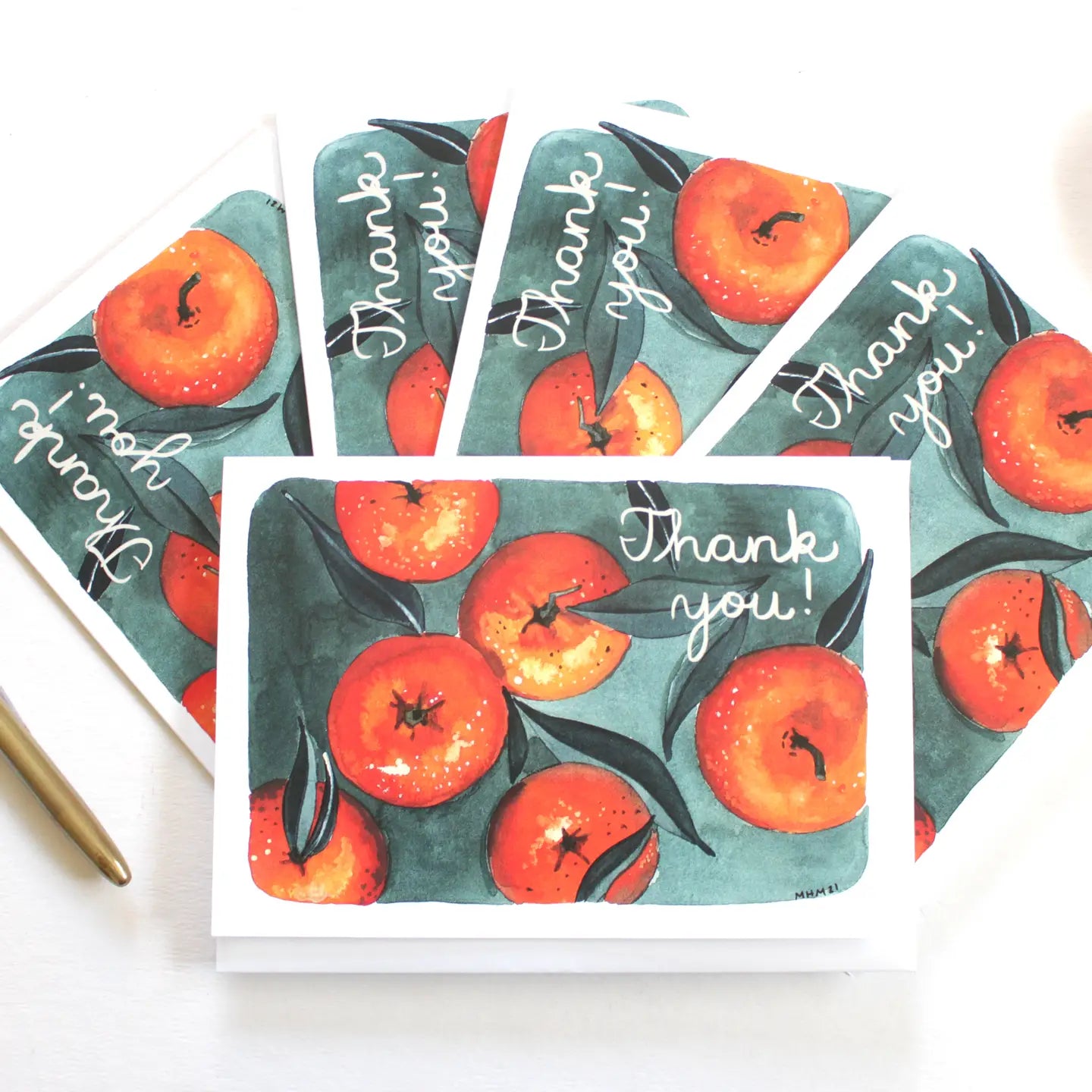 Thank You Card Tangerines