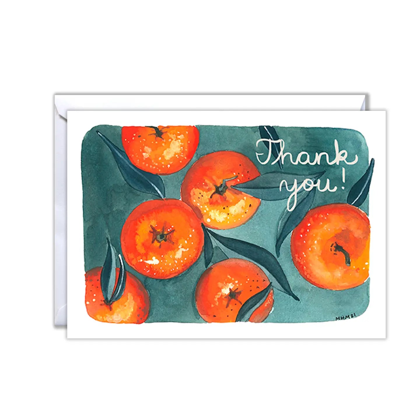 Thank You Card Tangerines