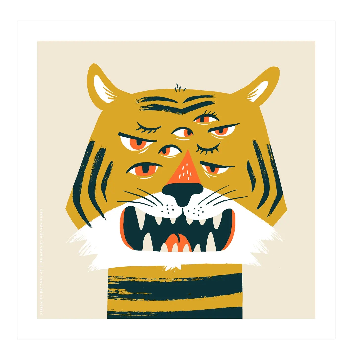 Tiger Eyes Art Print