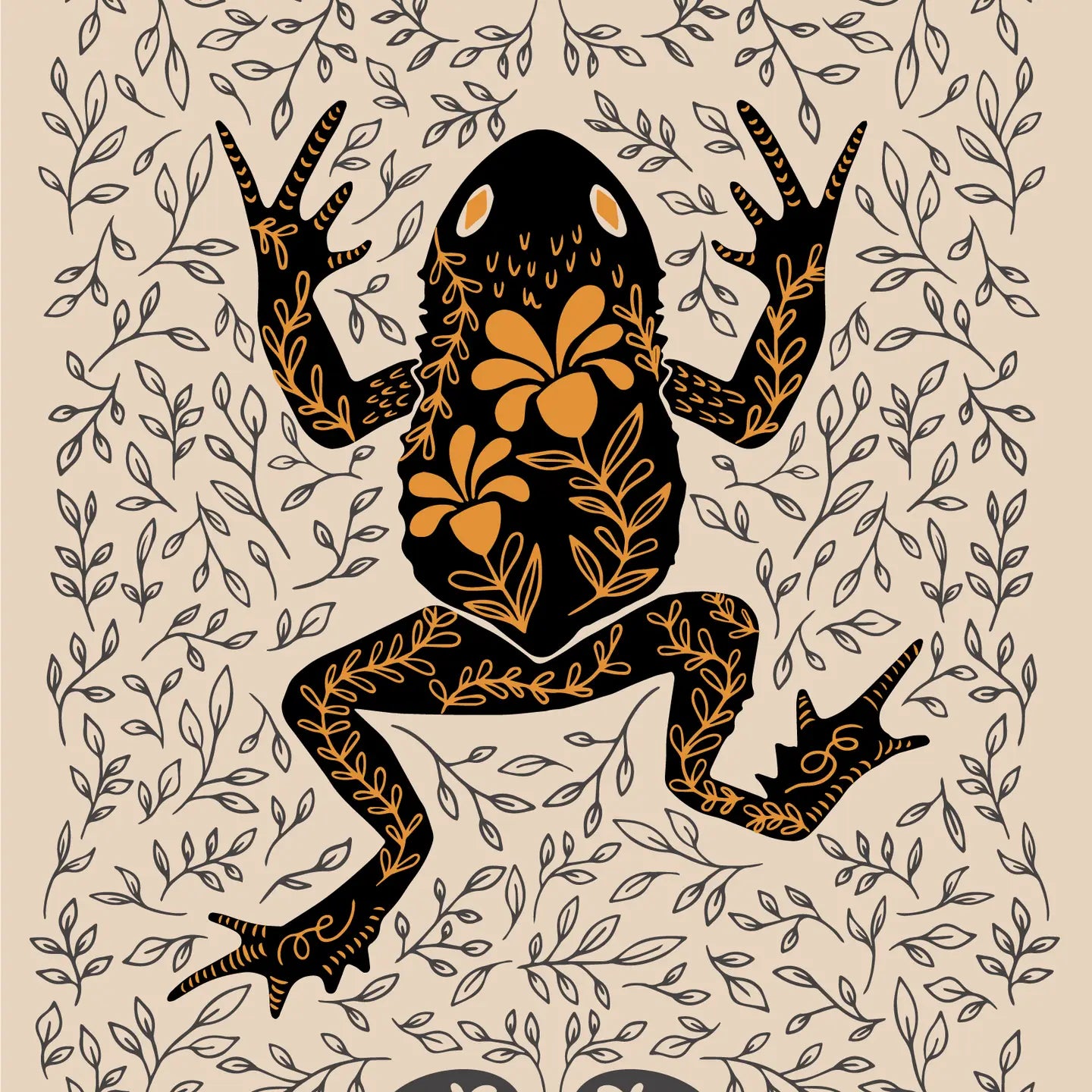 Toad Dark Omens Greeting Card