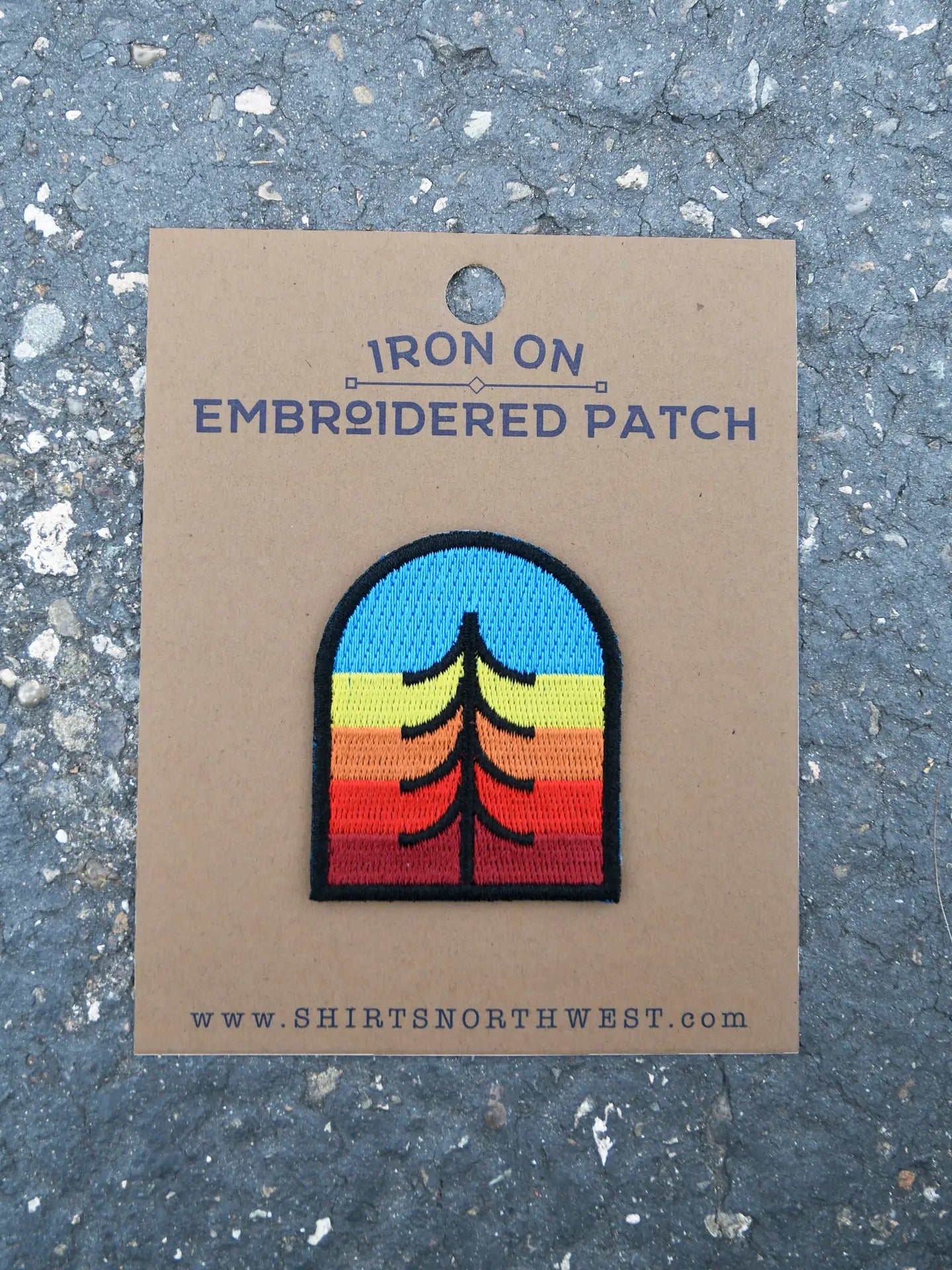 Tree Crest Iron On Embroidered Patch