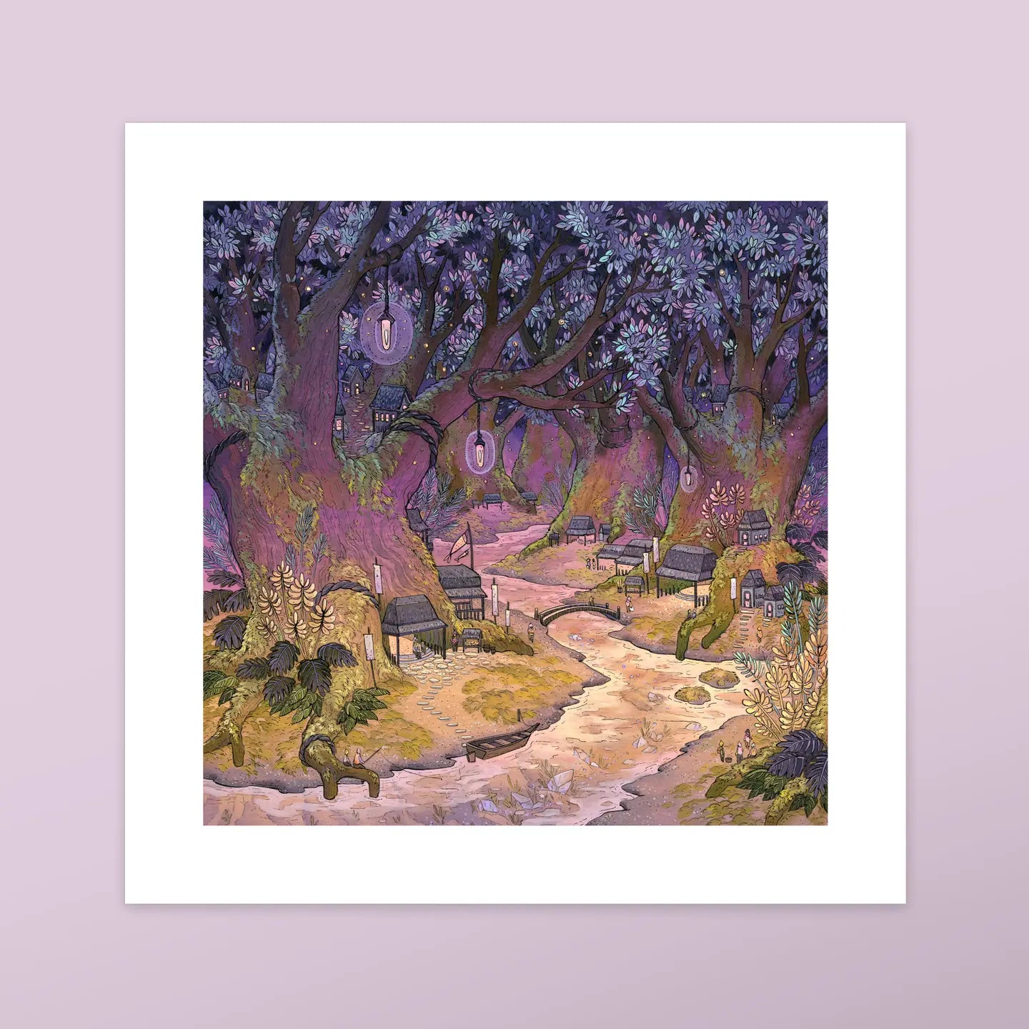 Twilight Mossland Art Print