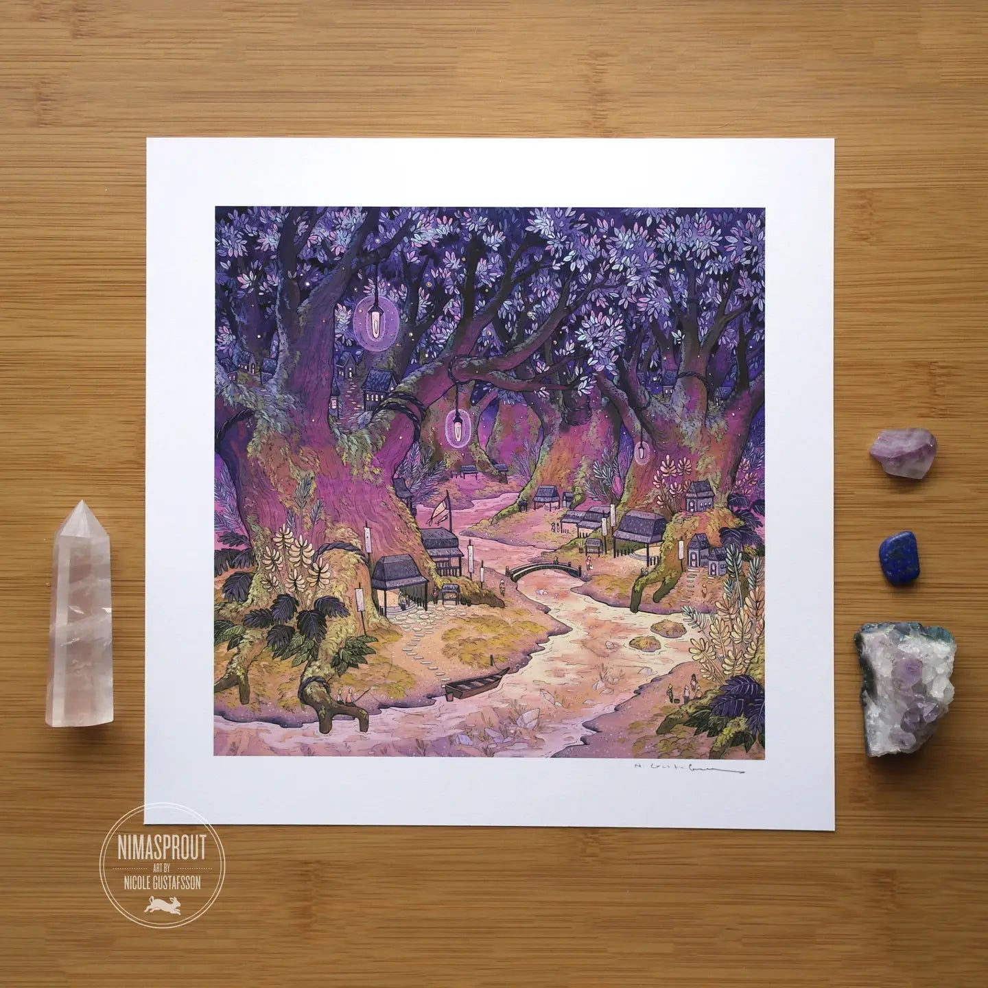 Twilight Mossland Art Print