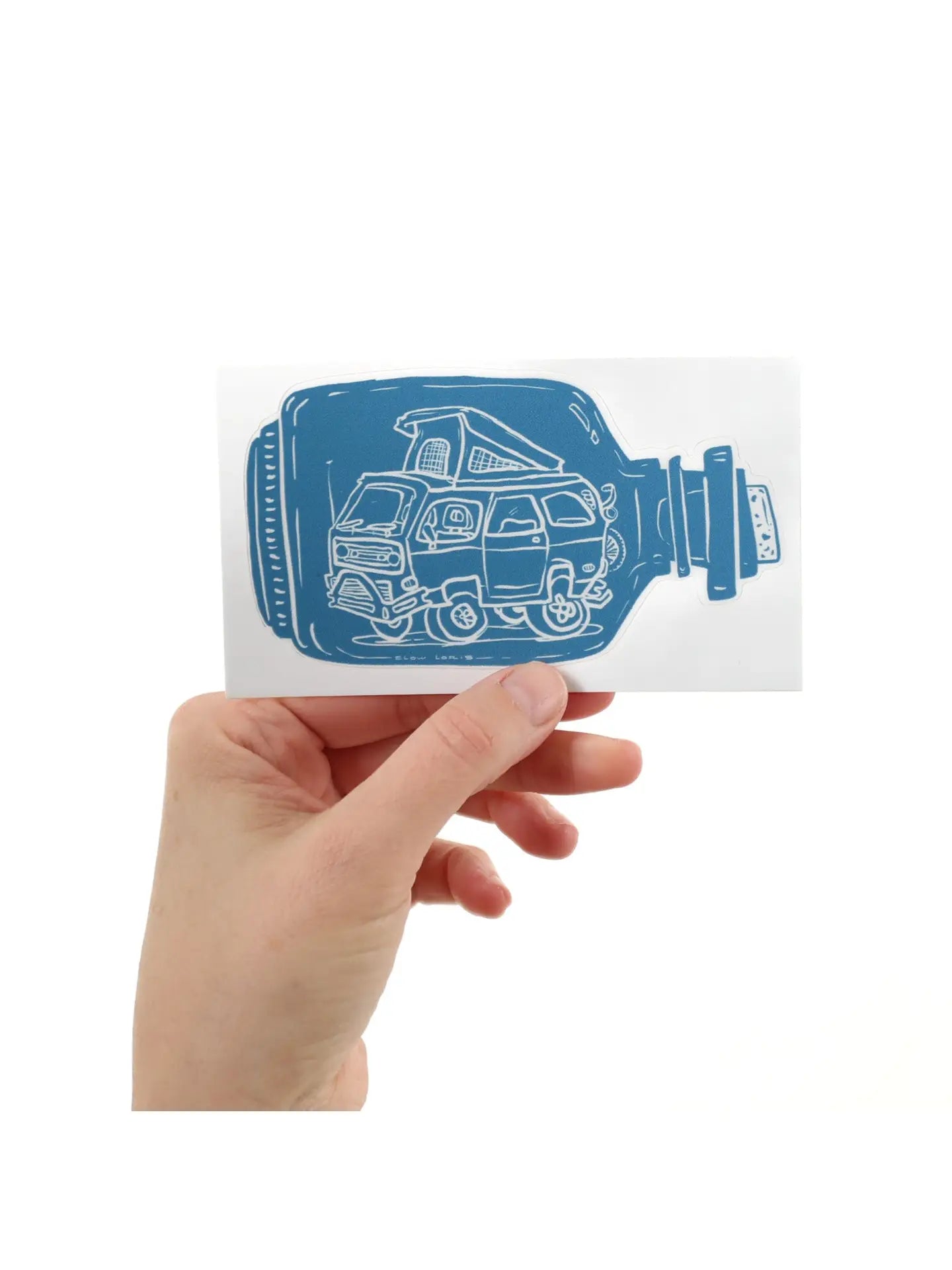 Van in a Bottle Sticker