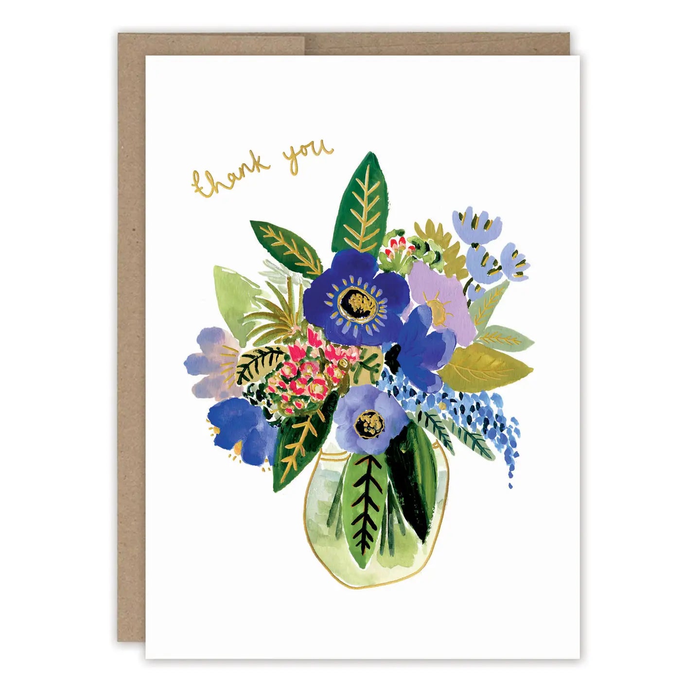 Vase of Flowers Thank You Card