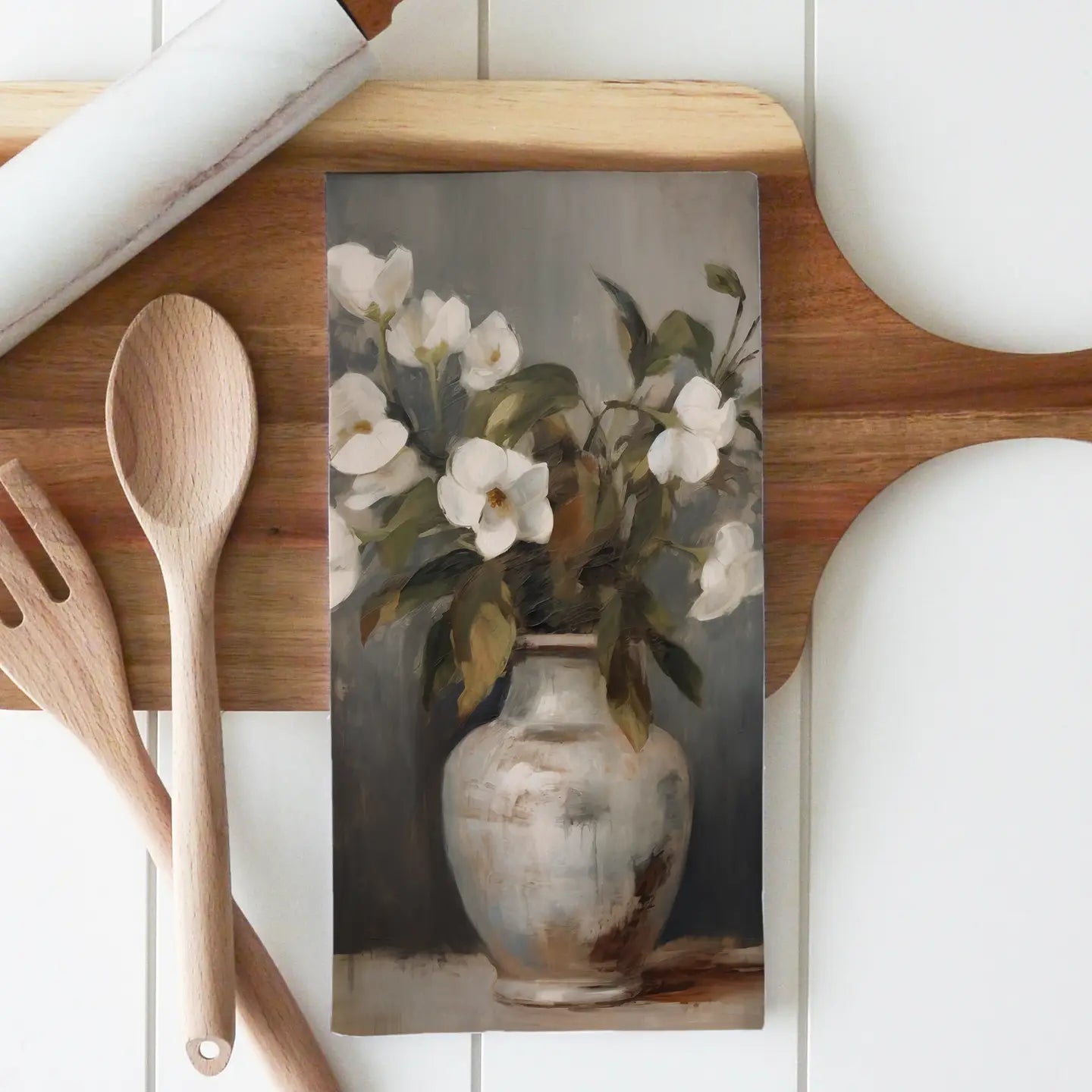 Vintage Floral Tea Towel