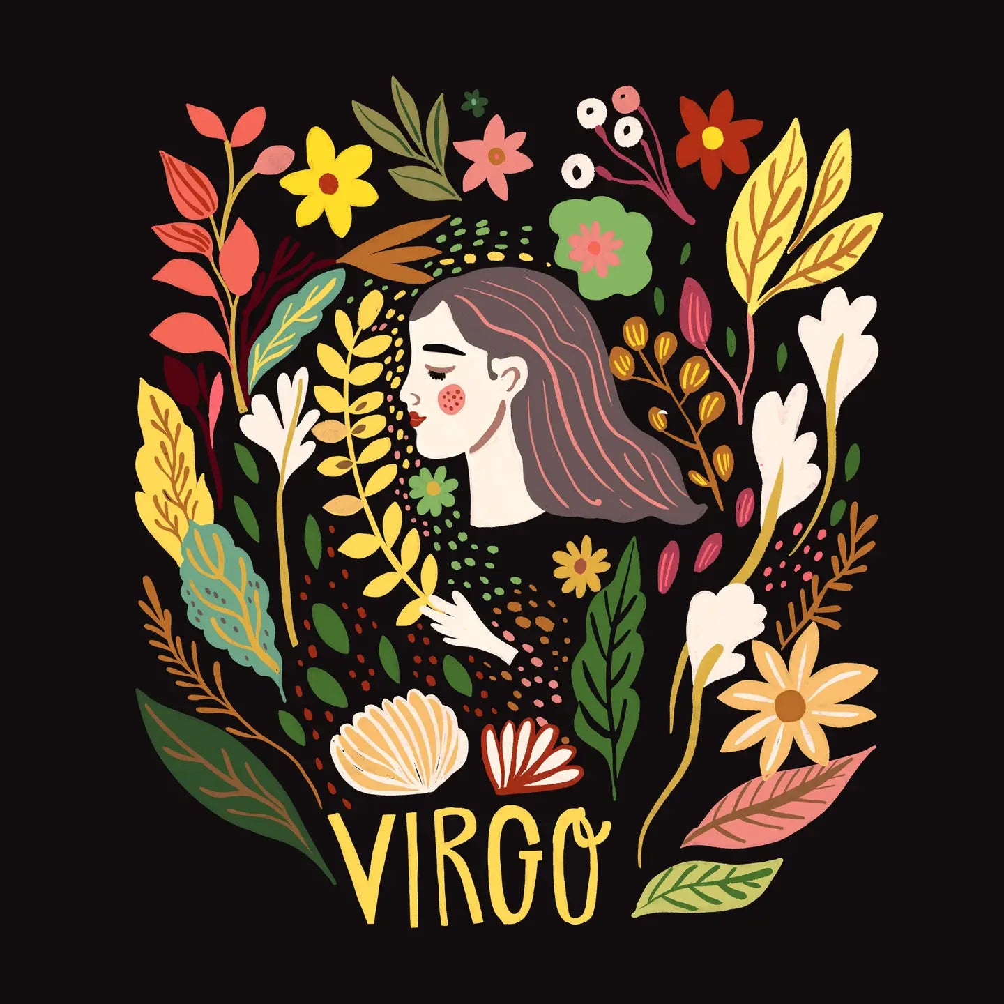 Virgo Zodiac Greeting Card