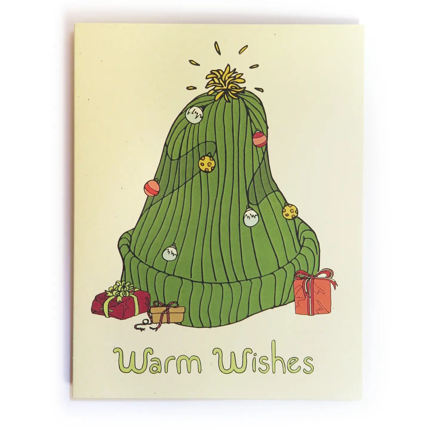 Warm Wishes Hat Tree Card