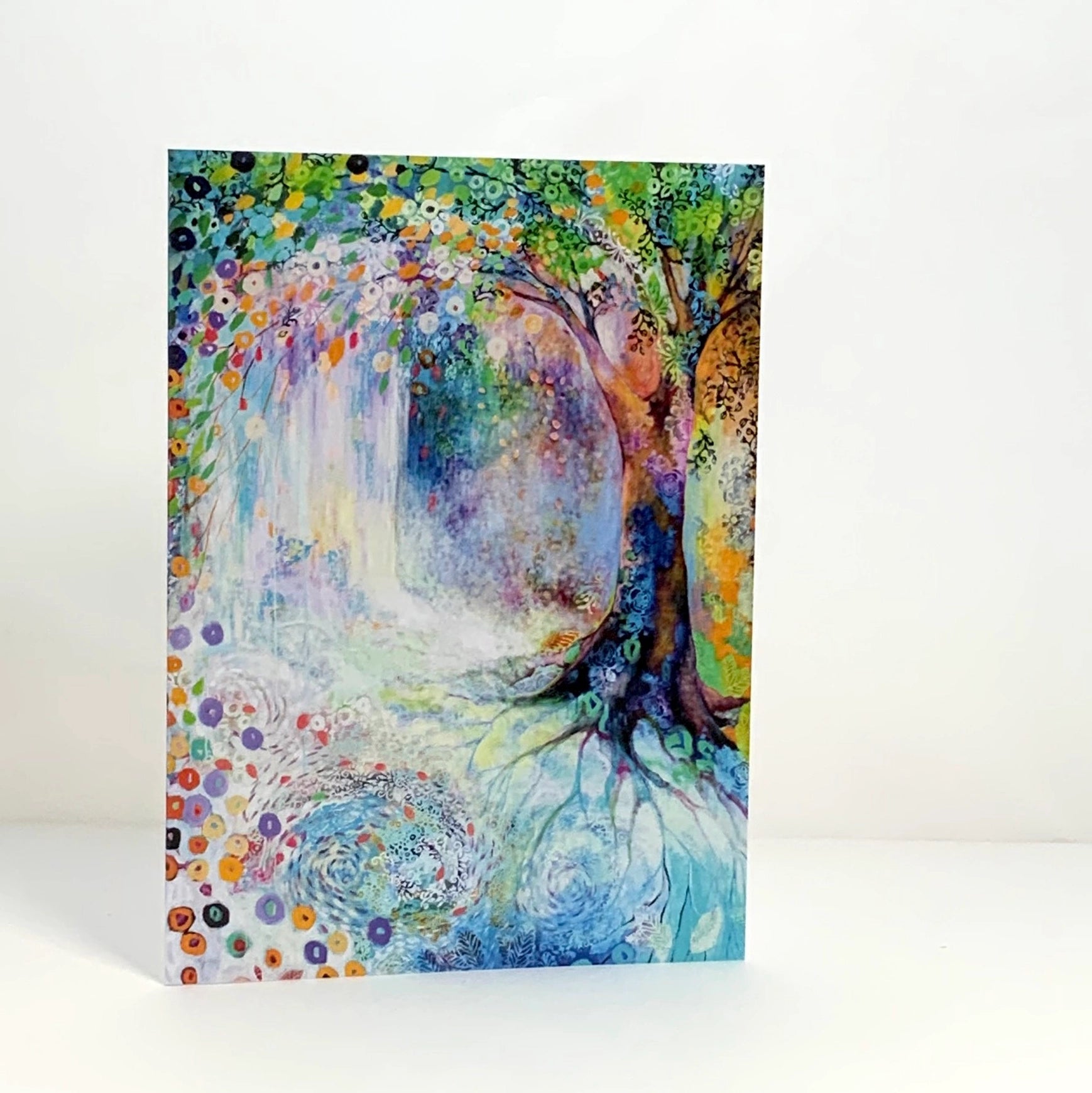 Waterfall Forest Blank Note Card