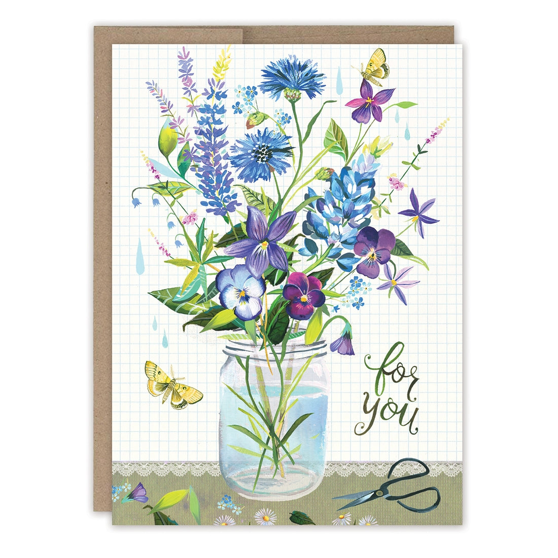 Wild Flower Bouquet Birthday Card