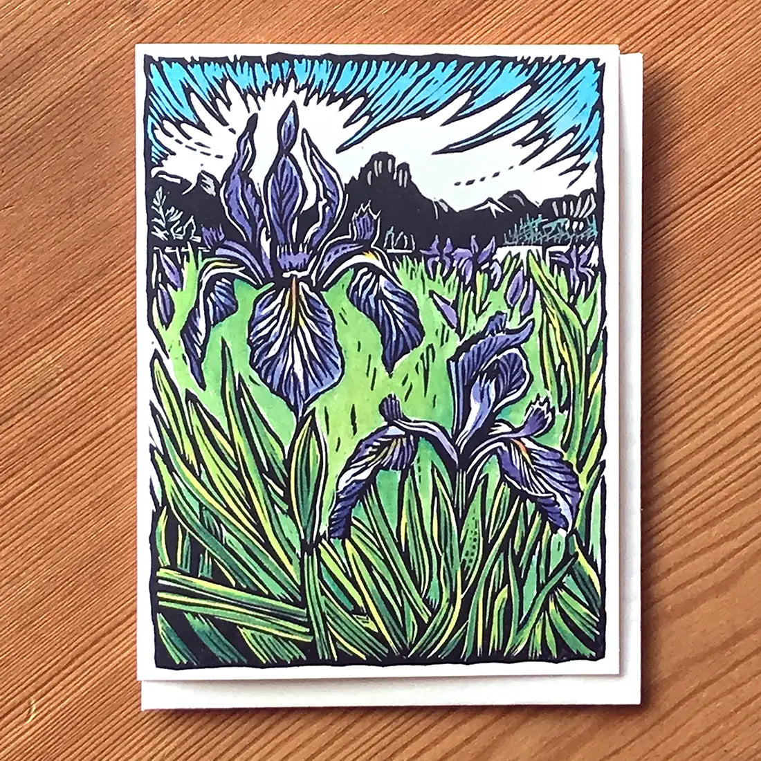 Wild Iris Blank Inside Card