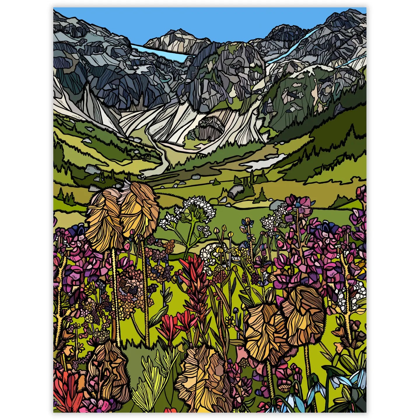 Wildflower Blank Notecard