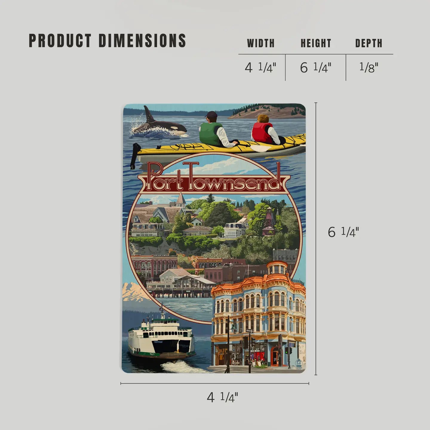 Port Townsend Montage Scenes | Wood Postcard