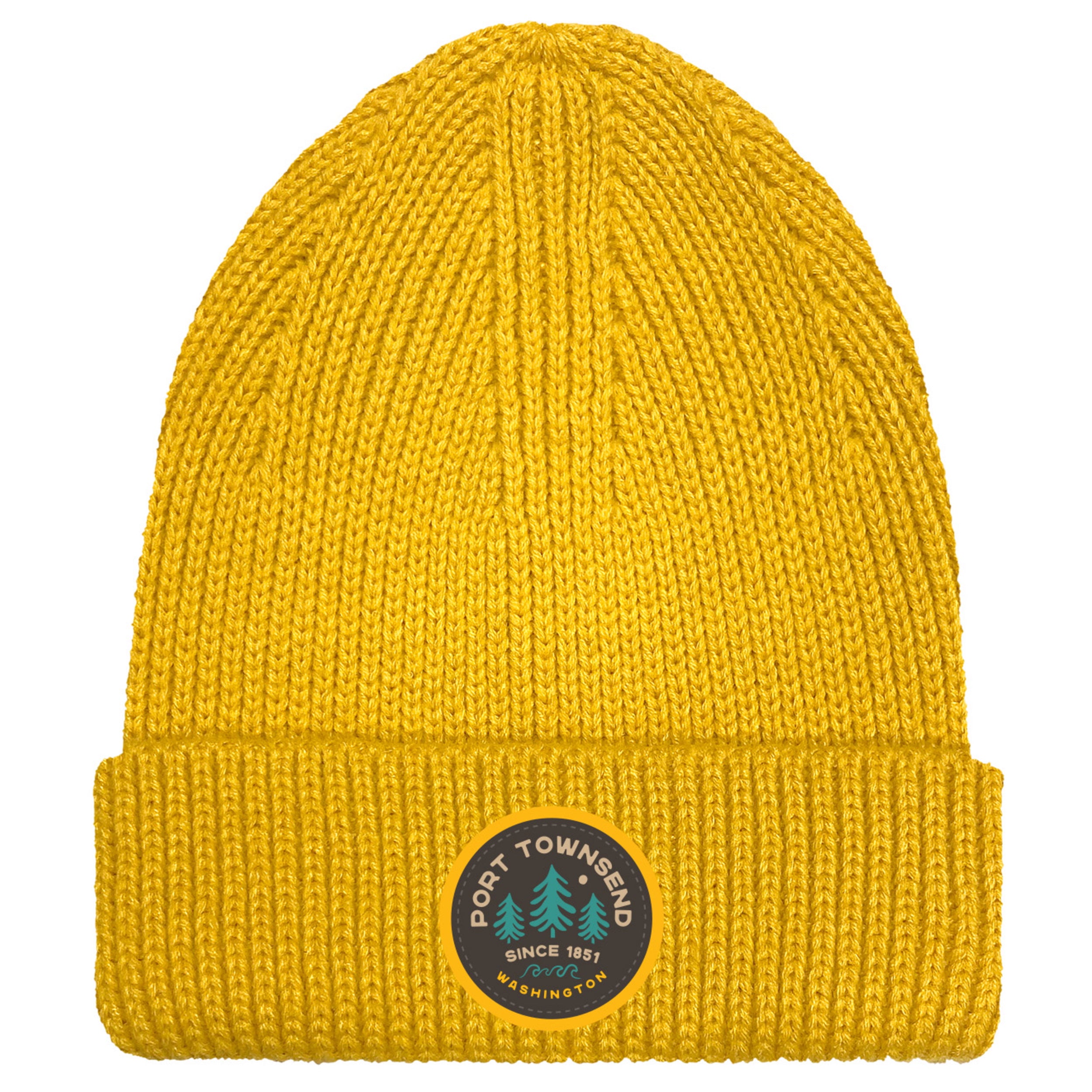 Port Townsend Ribbed Cuff Beanie - Mustard