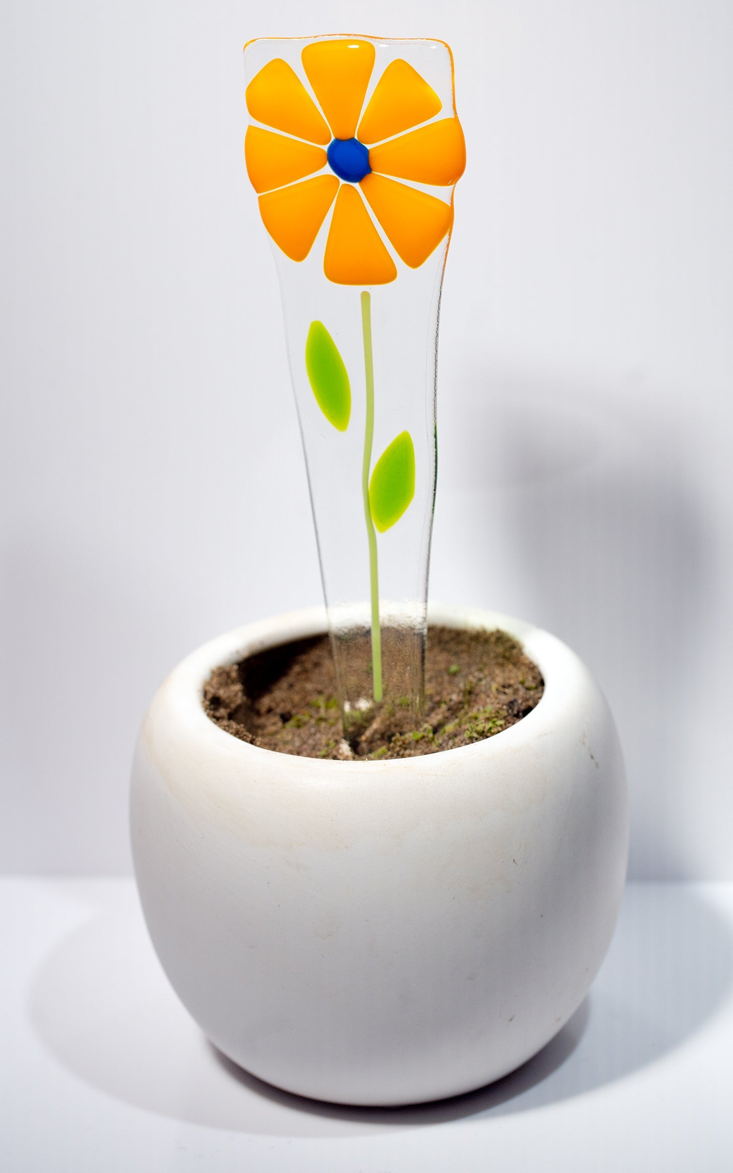 Fused Glass Garden Stakes by Ebba