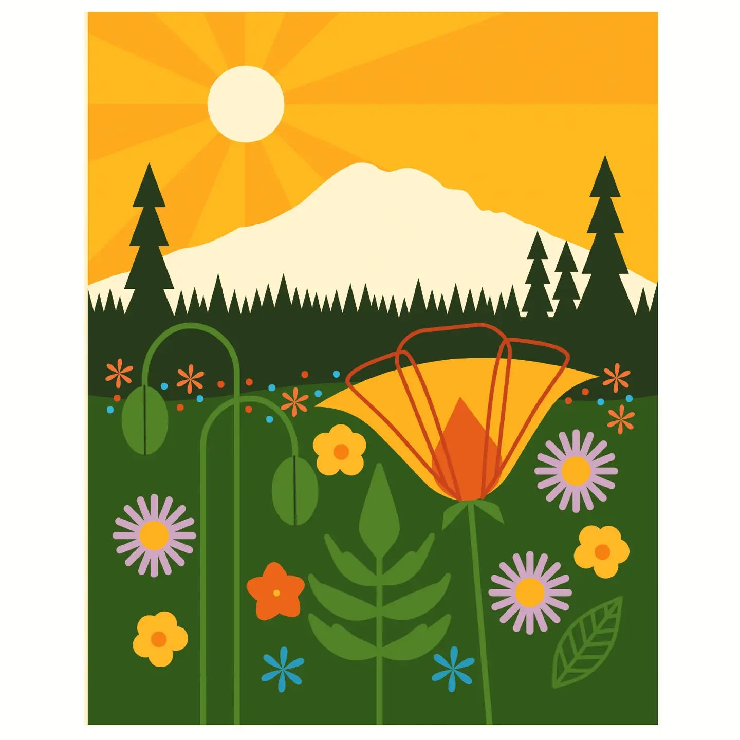 Mount Rainier Art Print