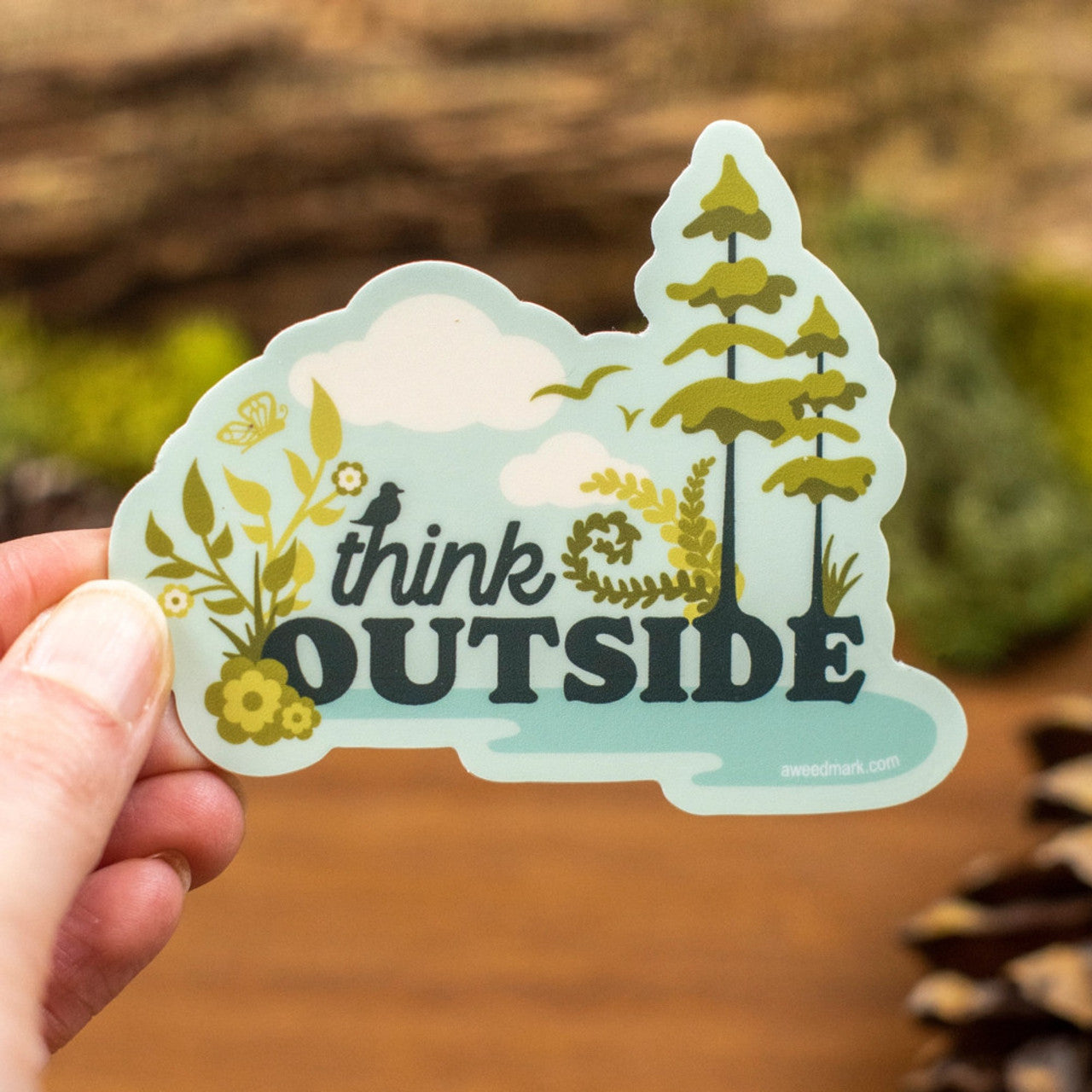 Think Outside Sticker