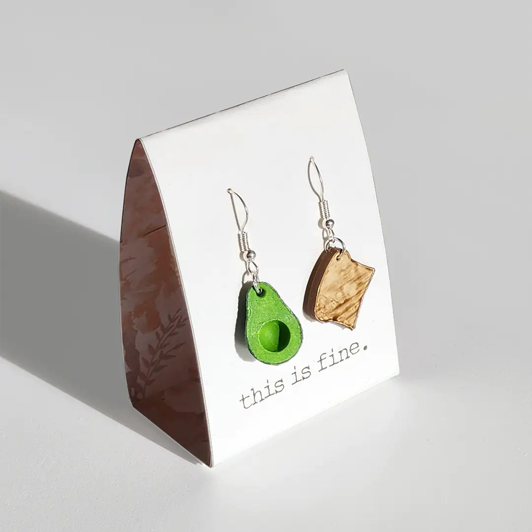 Avocadon't Call Just Text Earrings