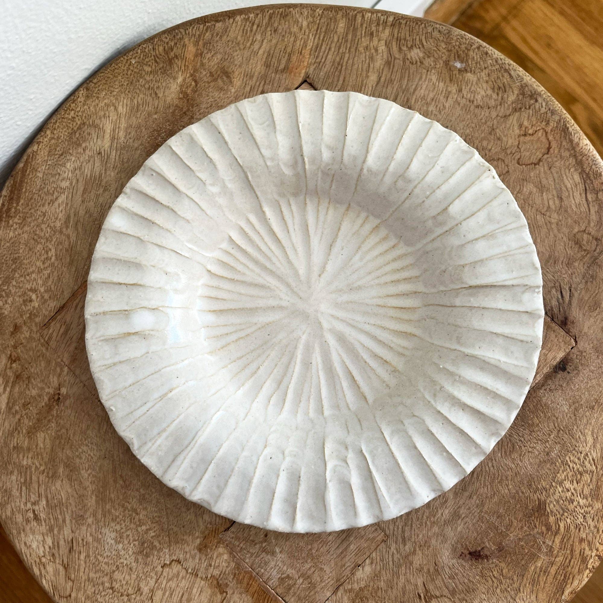 Sunburst Carved Tray