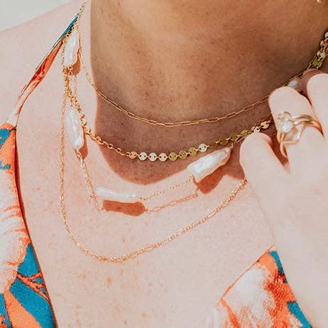 Five Island Necklace: 20" / 14k Gold Fill