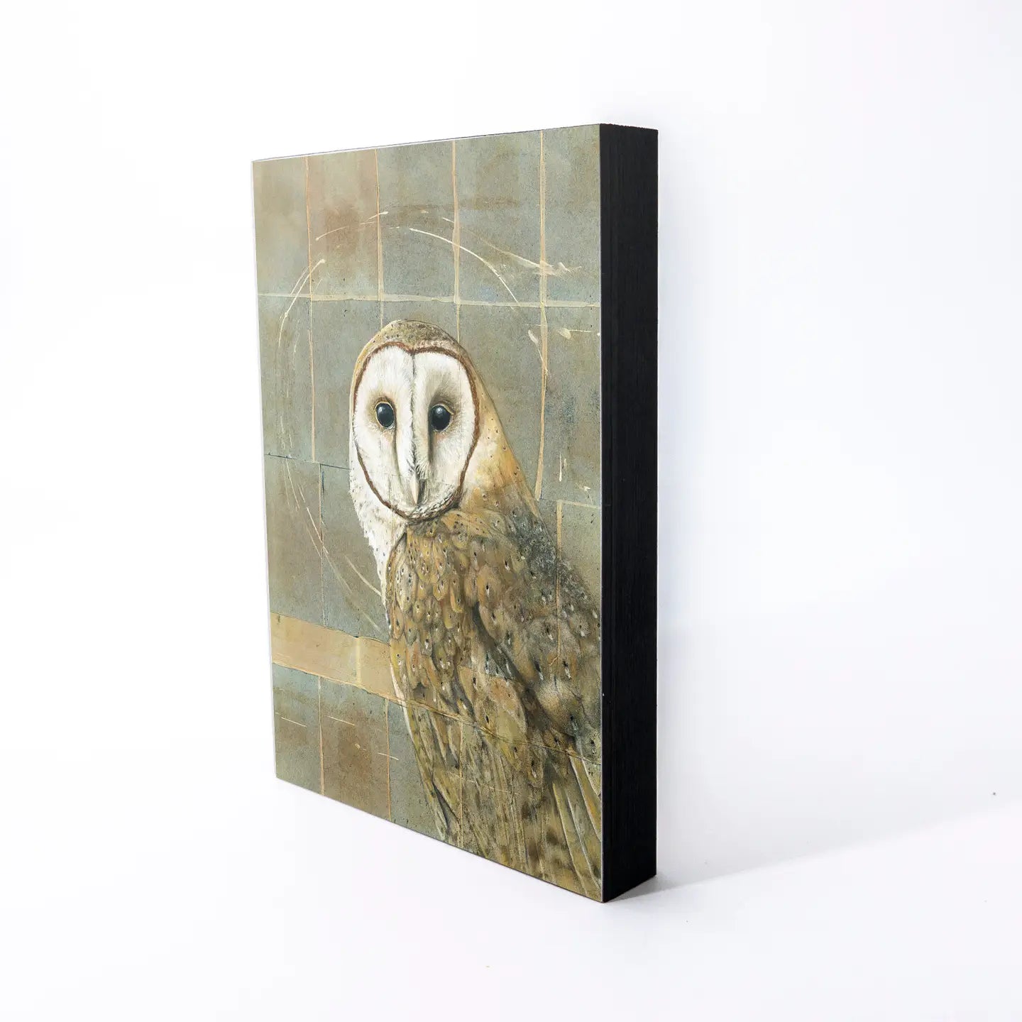Barn Owl Wood Panel Giclée Print