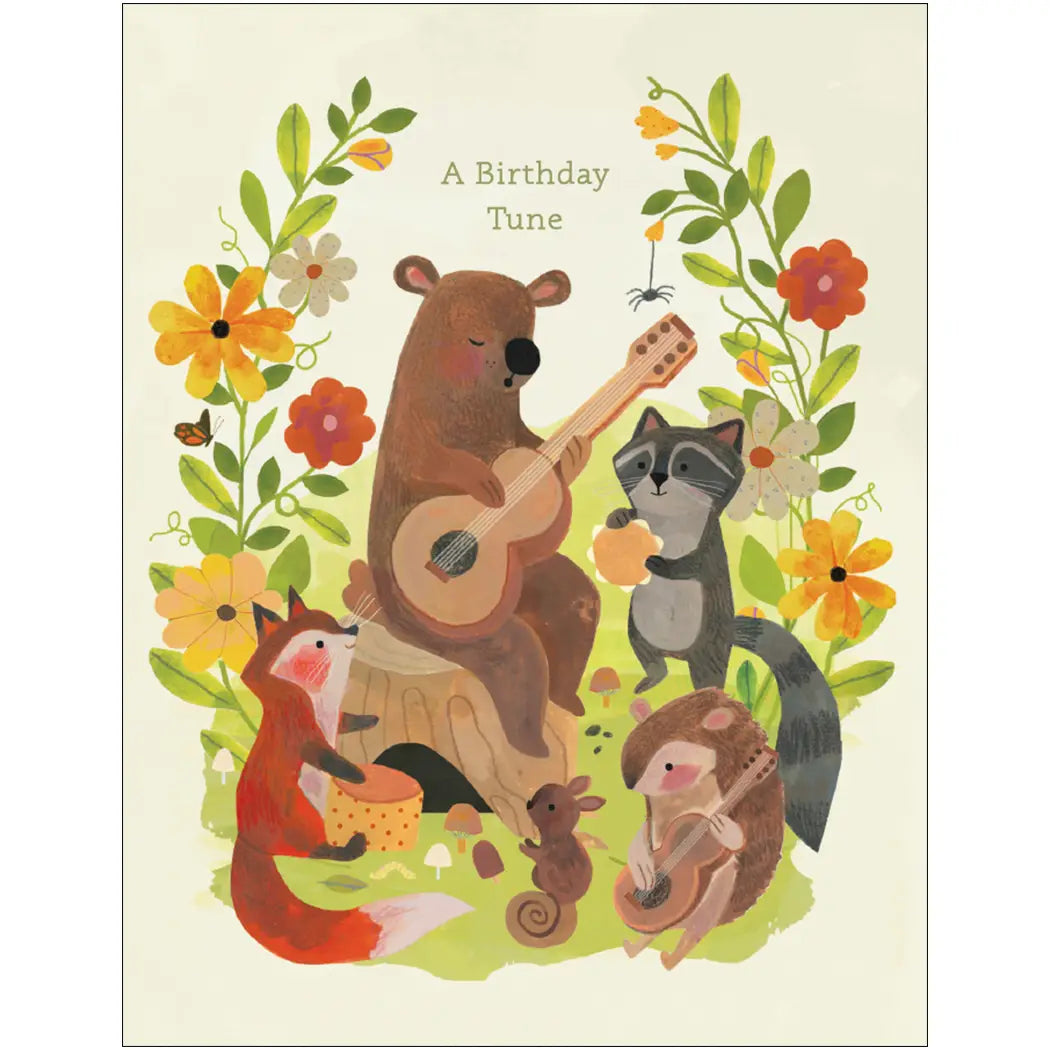 Woodland Jam Band Birthday Card