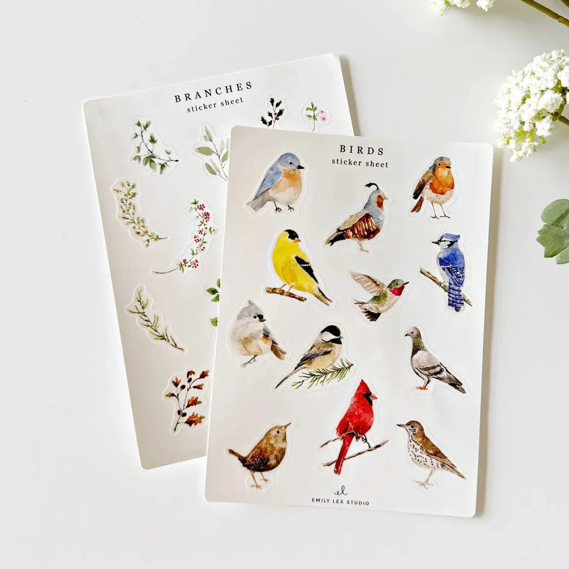 Birds Sticker Sheets