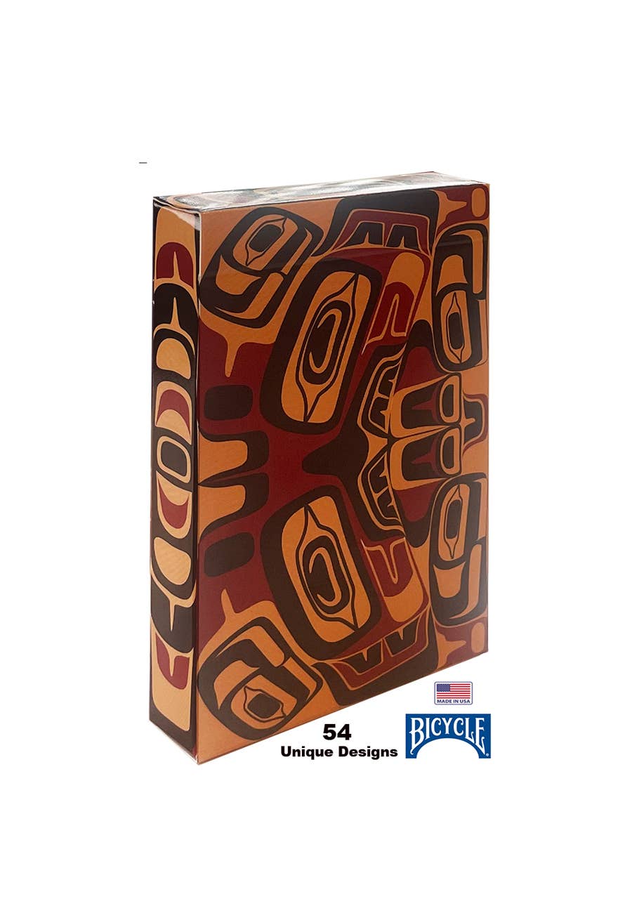 Unique Pacific Northwest Native American Art Playing Cards