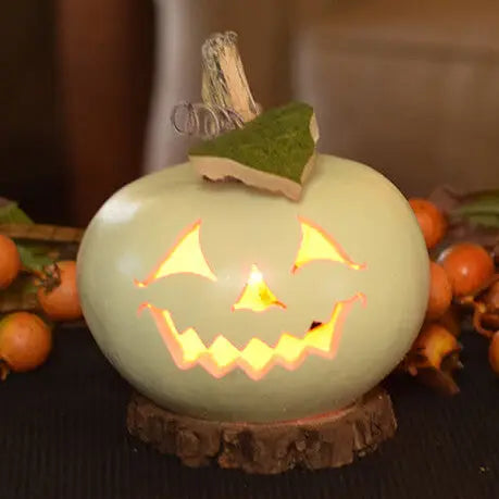 Hand-Crafted Gourd - Cannon Luminary - Fall Decor